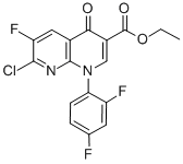 甲酸乙酯1-(2,4-二氟苯基)-7-氯-6-氟-4-氧代羟基吡啶