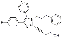 4-(4-氟苯基)-2-(4-羟基-1-丁炔)-1-(3-苯基丙基)-5-(4