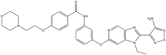N-[3-[[2-(4-氨基呋咱-3-基)-1-乙基-1H-咪唑并[4,5-C]吡
