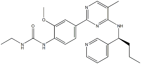 N-乙基-N&#39;-[2-甲氧基-4-[5-甲基-4-[[(1S)-1-(3-吡啶基