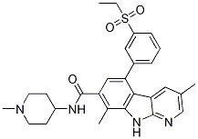5-[3-(乙基磺酰基)苯基]-3,8-二甲基-N-(1-甲基-4-哌啶